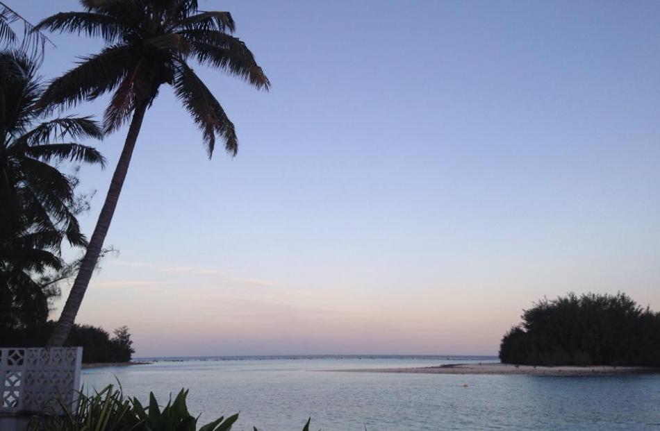 A honeymoon snap.