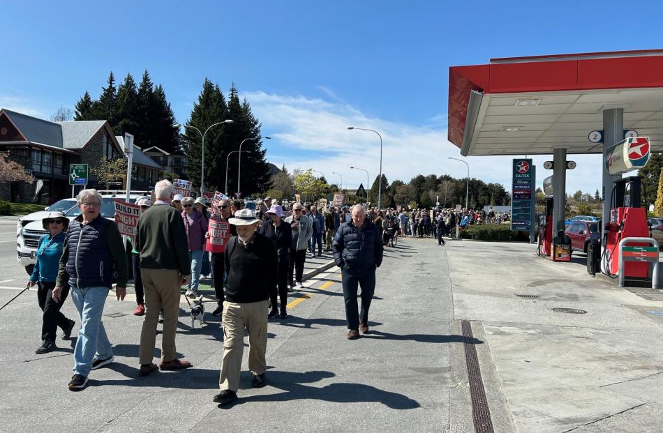 A march was held in Wānaka on Saturday in support of calls for the regional hospital in Dunedin...