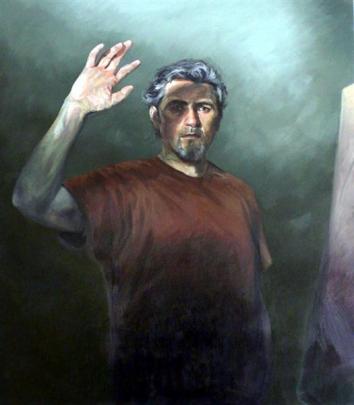 Stephen Martyn Welch's self-portrait, which won the prestigious Adam Portraiture Award in 2012.