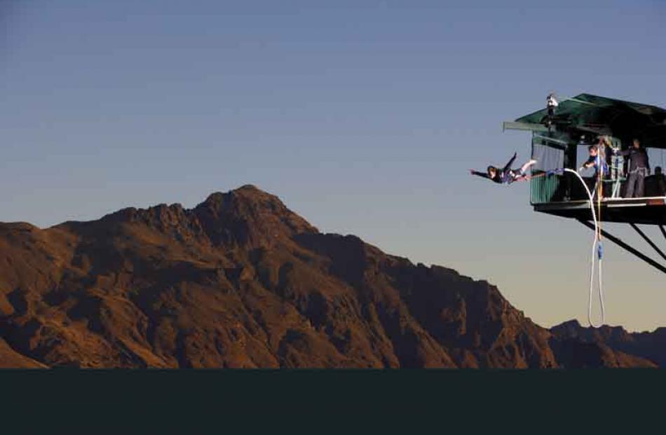 Queenstown's Ledge Bungy on Bob's Peak. Photo by AJ Hackett Bungy