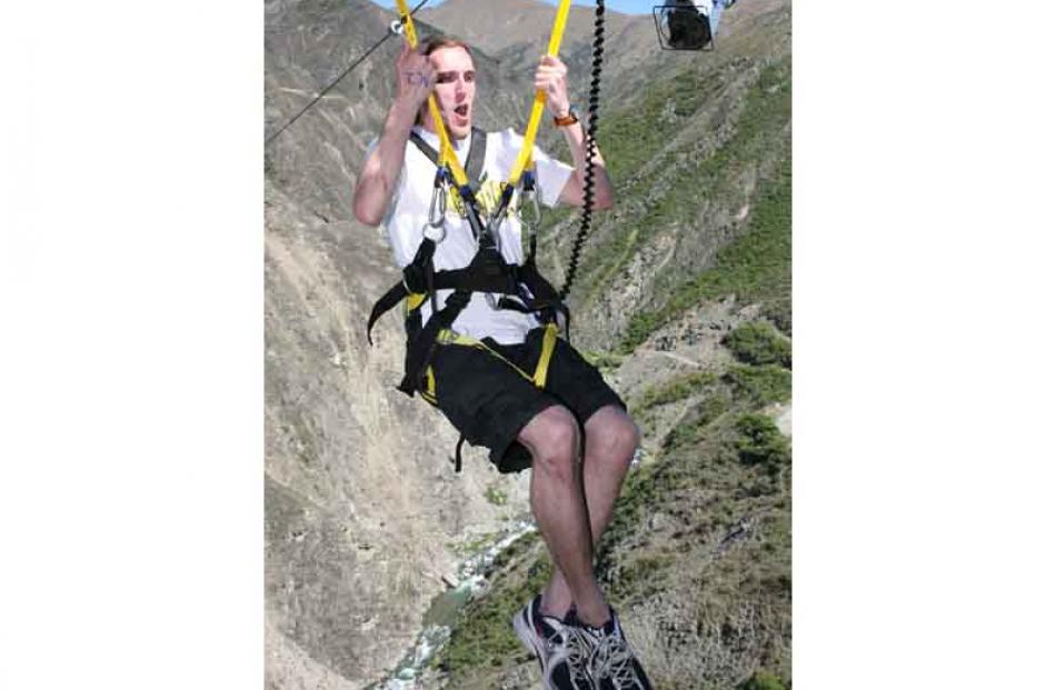 The first Nevis Arc customer, Paul Officer, 22, of Peterland, Scotland. Photo by Emily Adamson
