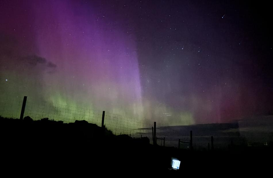 View from near St Clair golf course at 10pm. Photo: Supplied