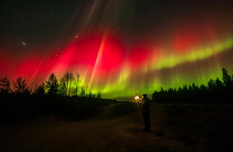 A view of northern lights over the skies of Sodankyla, Lapland, Finland. PHOTO: VIA REUTERS