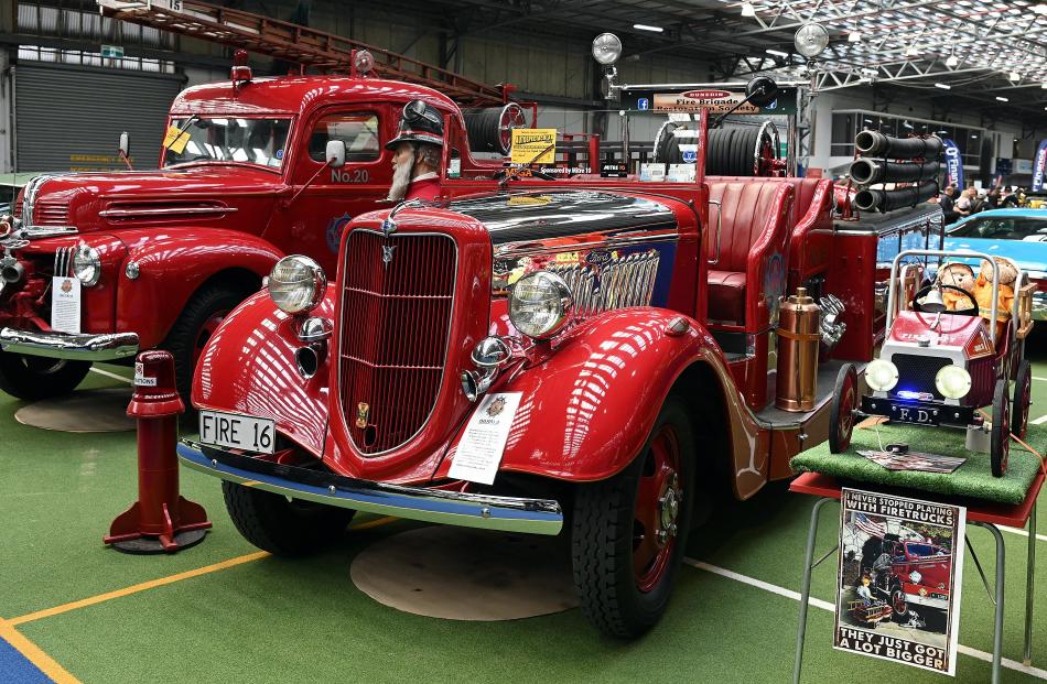 The Dunedin Fire Restoration’s 1942 Ford fire truck. PHOTO: LINDA ROBERTSON