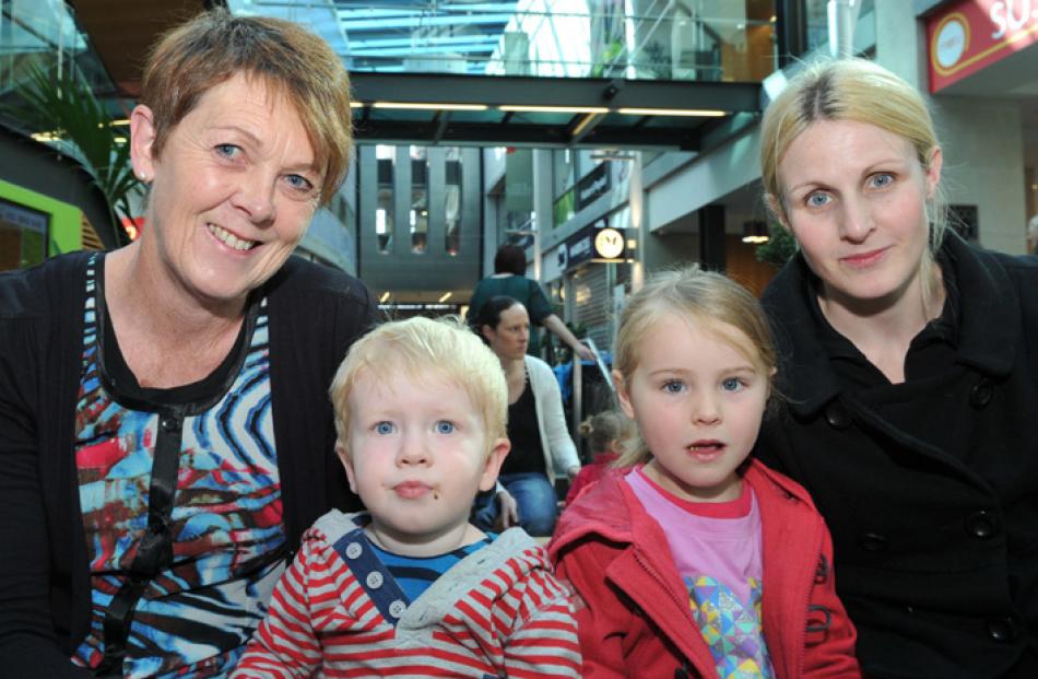 Suzanne and Liam (20 months) Heineman, of Sawyers Bay, and Madison (5) and Phillipa Boek, of...