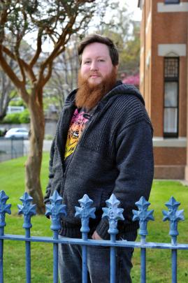 Mozart fellow Jeremy Mayall at the University of Otago. Photo by Gregor Richardson.