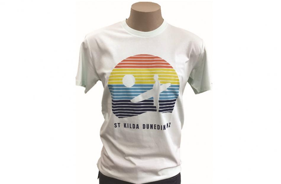 LOCAL BEACH TEES. Popular Xmas gifts NZ and worldwide. St Kilda, Allans, St Clair, Brighton...
