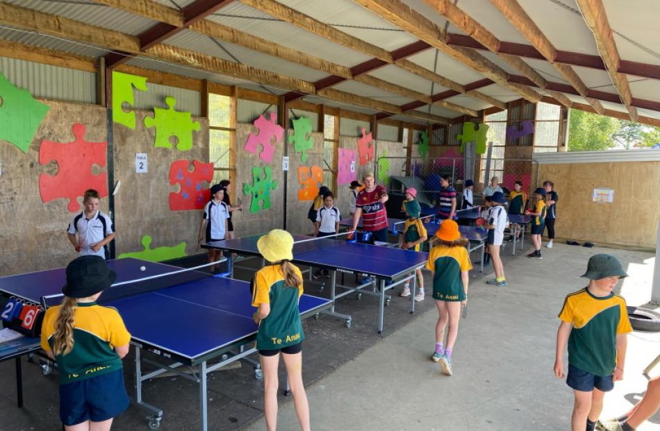 Students from schools in the region played a variety of games for the Northern Southland Cup....