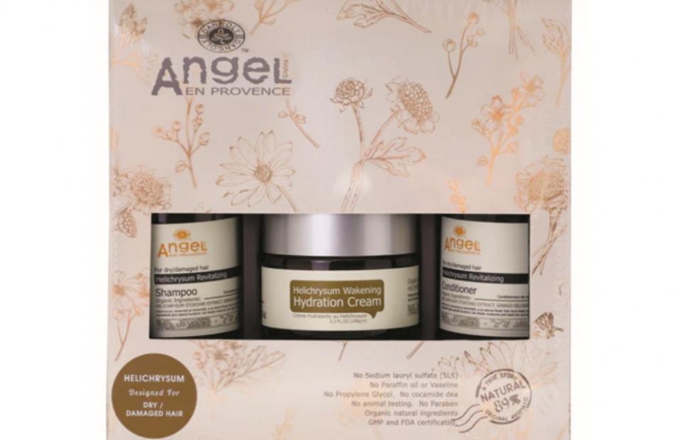 Angel En Provence Helichrysum Hydration Cream Trio Gift Pack Revitalise dry, damaged or frizzy...