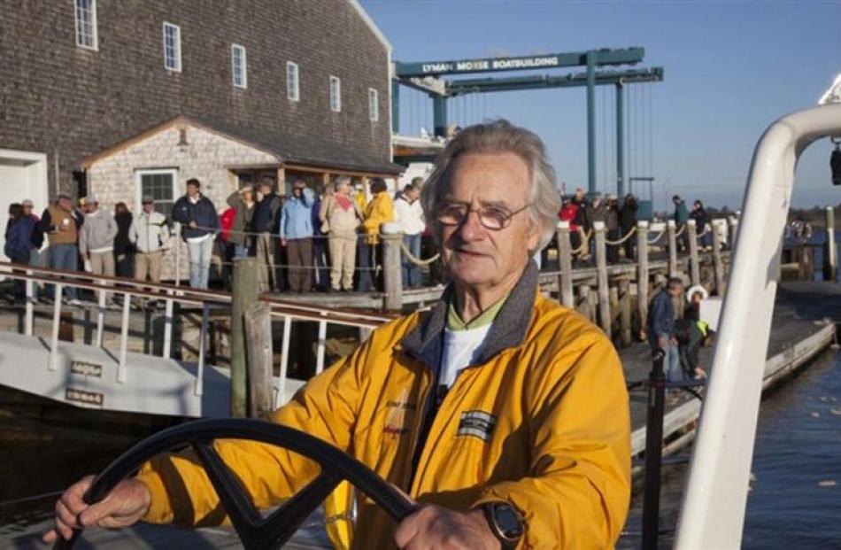 Dr Paris bound for St Augustine, Florida, following his boat's  2012 launch in Thomaston, Maine....