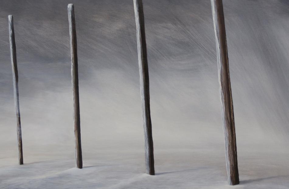 The Blizzard, by New Zealand artist Bob Kerr, depicts Field Punishment No 1.