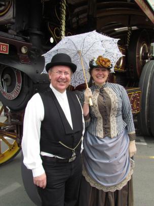 winners of the best dressed couple in the Victorian Promenade were Gregory Henwood, from...