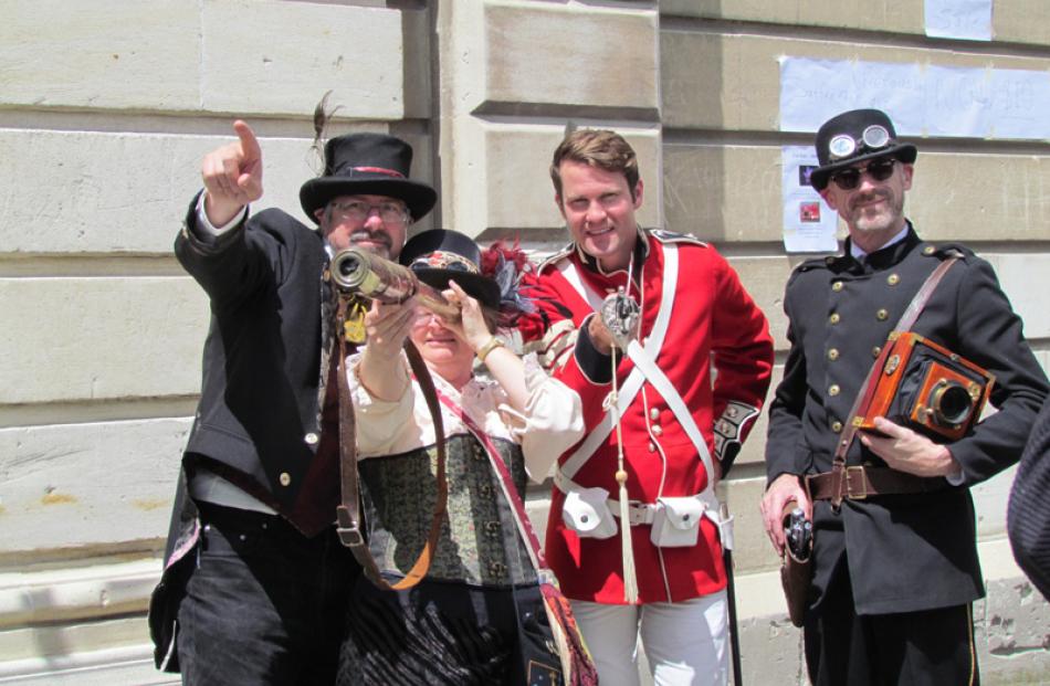 This quartet of (from left) Gary and Trish Shirley, of Oamaru, Kevin Neill, of Dunedin, and Neave...