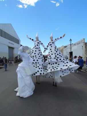 Dunedin's Bird's Eye View performance troupe members, the Victorian Lady Juliet Novena Sorrell ...