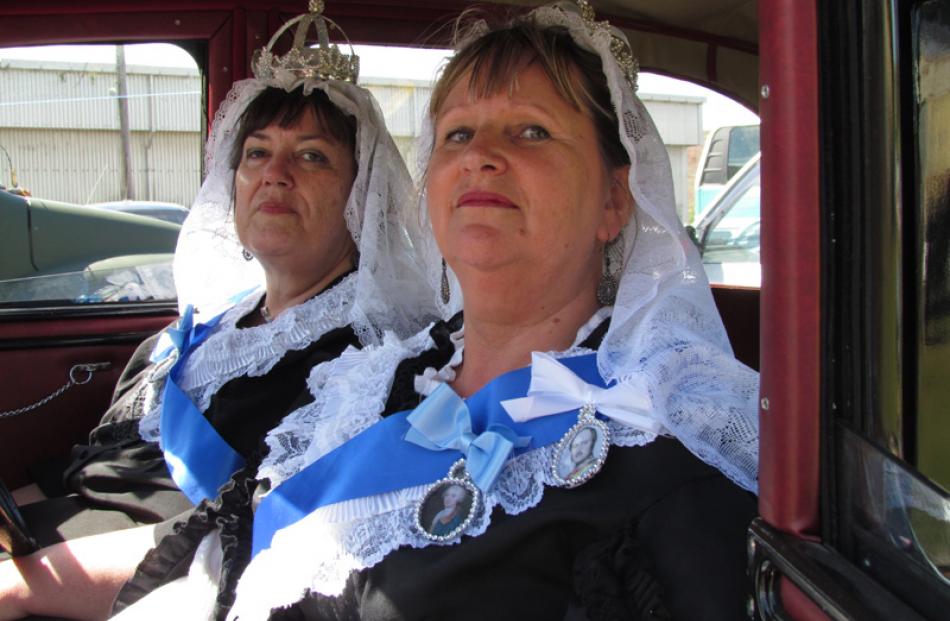 The Victorian celebrations had a royal double with two ''Queen Victorias'', Sally Brooker (left)...