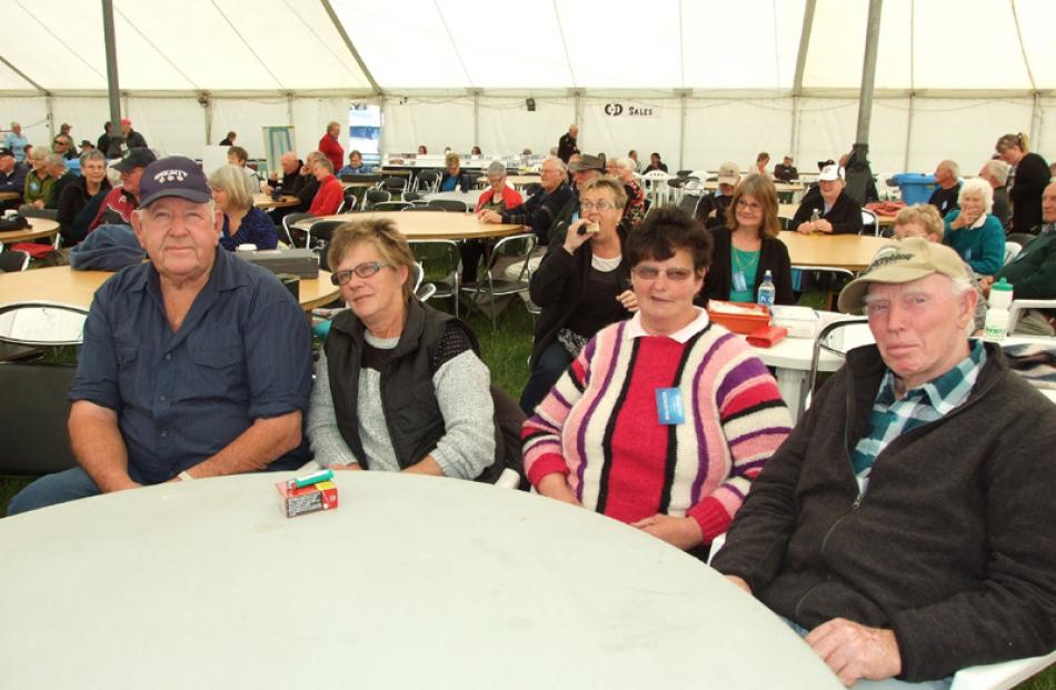 Ferg Mitchell, of Cromwell, Carol Cameron, of Invercargill, Joyce McGimpsey, of Riverton and Andy...