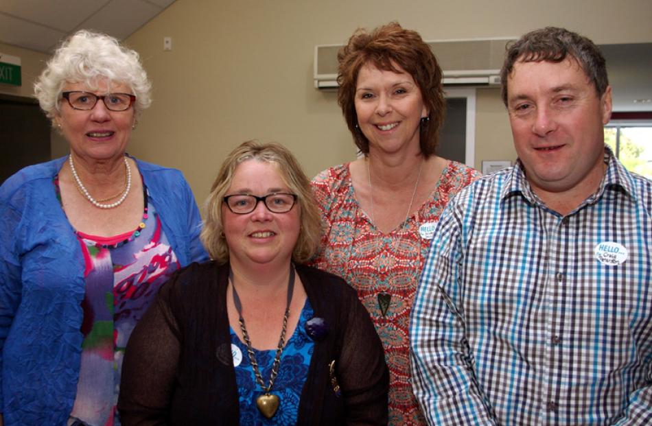 Beatrice Pratt, Carmen Peterson, Nicky Hill and Craig Peterson, all of Balclutha.