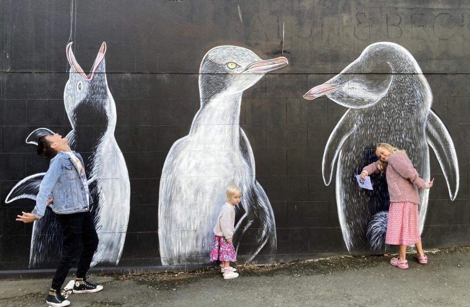 After church on Christmas Eve, cousins Oliver Finch, 13, Pearl,  3, and Iluka, 8, Armitage have...