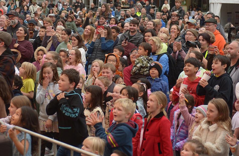 The children’s countdown began at 8.30pm.