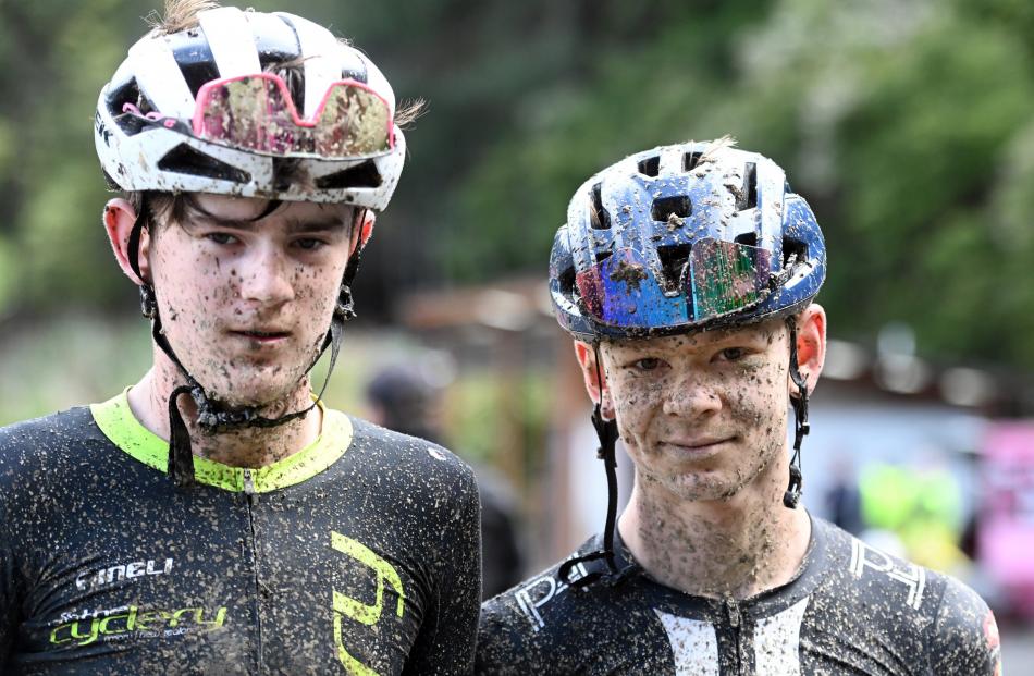 Talbot (left) claimed victory ahead of Hair.