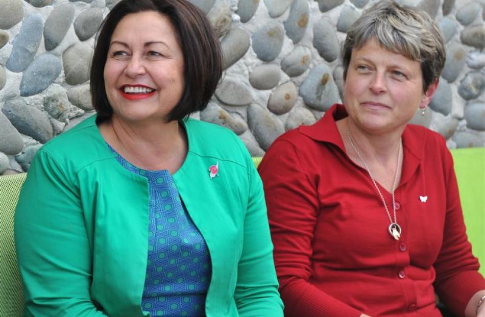 Education Minister Hekia Parata with former St Clair School board of trustees chairwoman Dr...