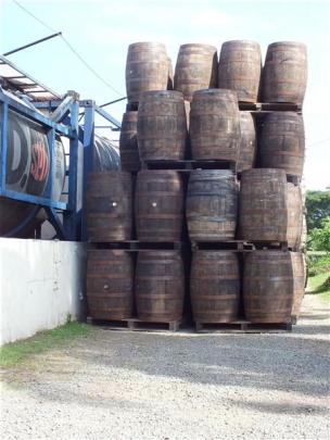 Rum will be matured in these barrels.