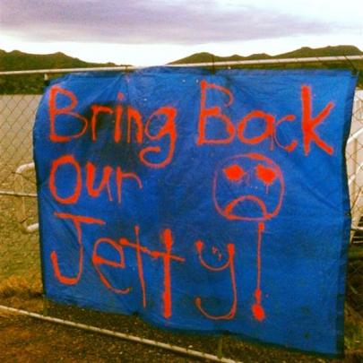 They want the companies responsible for the fault Portobello pontoon's construction to fix it and...