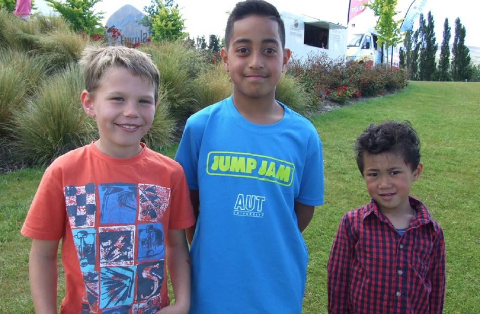 Jakob Brenssell (8), Rota Lafita (9) amd Jahiel Suini (4), all of Cromwell.