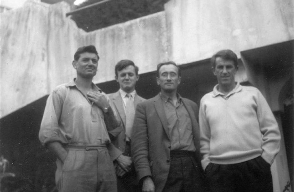 The Heard Island Sydney contingent,  (from left) Warwick Deacock, Grahame Budd and Colin Putt,...