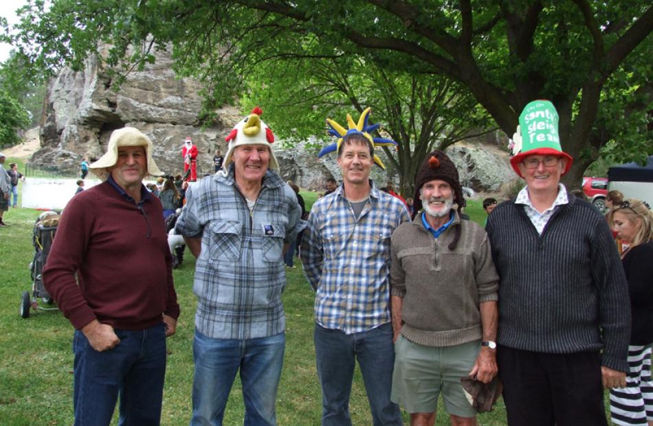 Roxburgh Rotarians (from left) John Pannett of Roxburgh, Howard Hiscock of Ettrick, Richard...