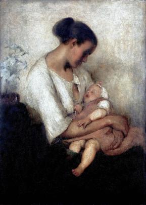 Son Enfant (her child) 1901 exhibited in the Paris Salon.