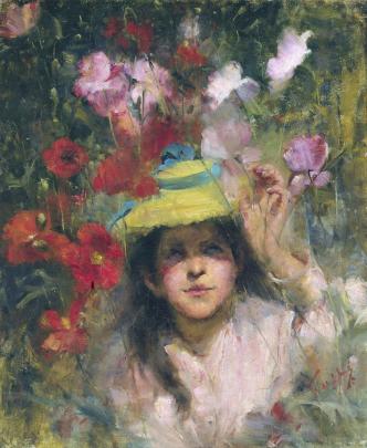 The Impressionist A Rose 'midst Poppies, by Grace Joel, is one of the best known of her works.
