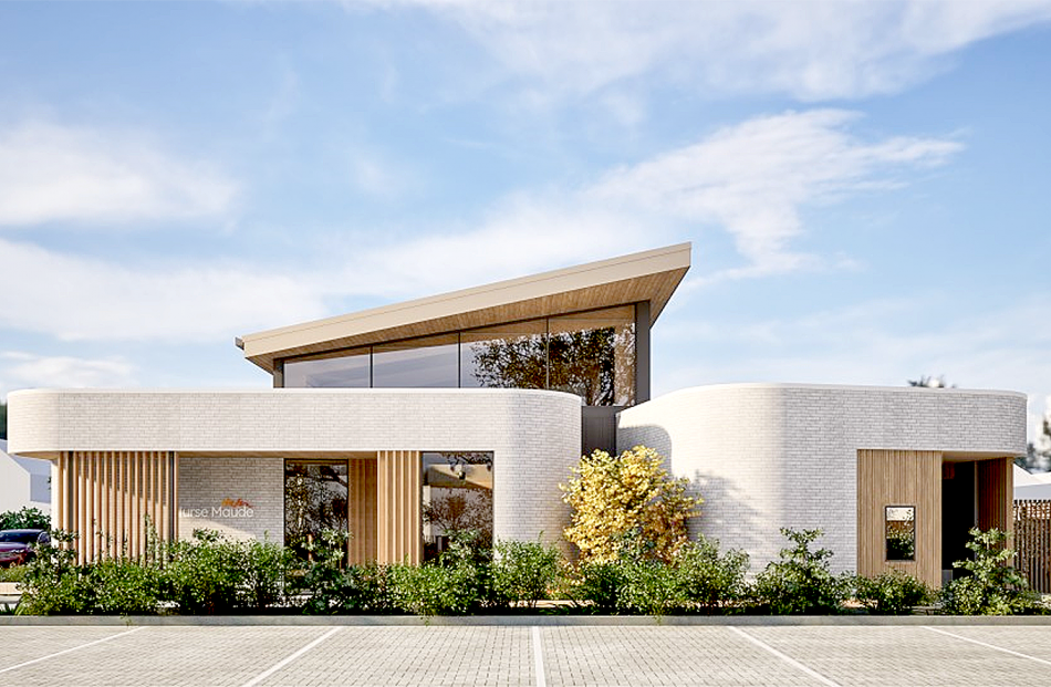 An artist’s impression of the Nurse Maude Hospice for Canterbury in Merivale. Photos: Supplied