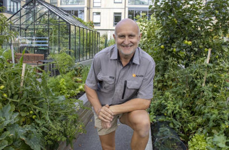 Jaron Tabak gardens at the retirement village have won three awards in the Christchurch...