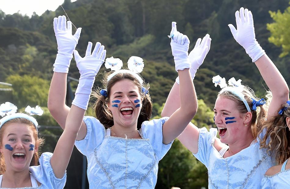 Taking part in yesterday’s events are (from left) Stella Dineen, Esther Whiteside, Georgia...