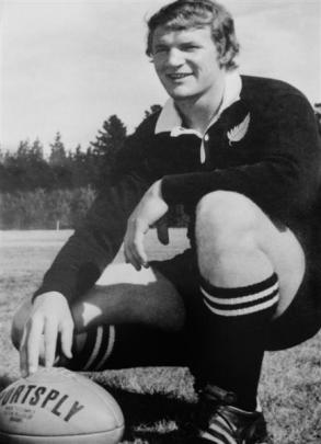 Ian Hurst in his All Black gear in the 1970s. Photo supplied.