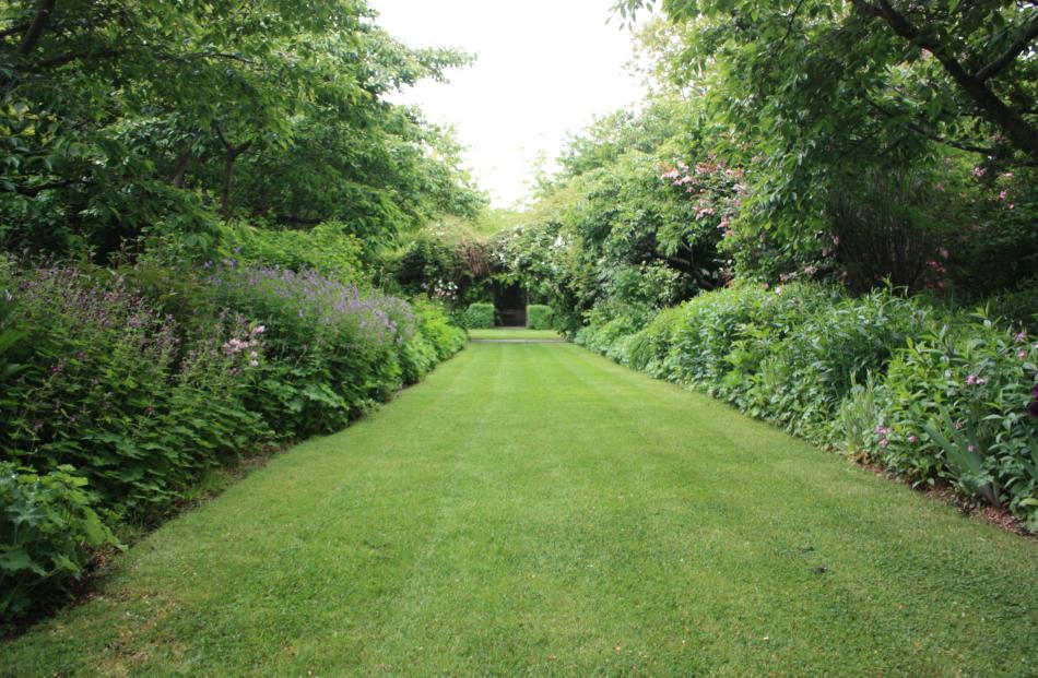 A view through a section of the extensive garden.