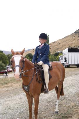 Olive Watherston (10), of Arrowtown, with her pony.