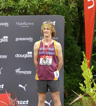 Max McGregor, 15, received a bronze medal after a strong performance in the 800 metre race. PHOTO...