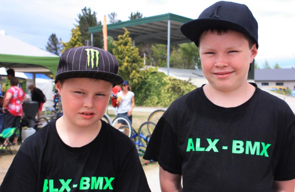 Saxon (8) and Kiahn (10) Morgan, of Clyde.