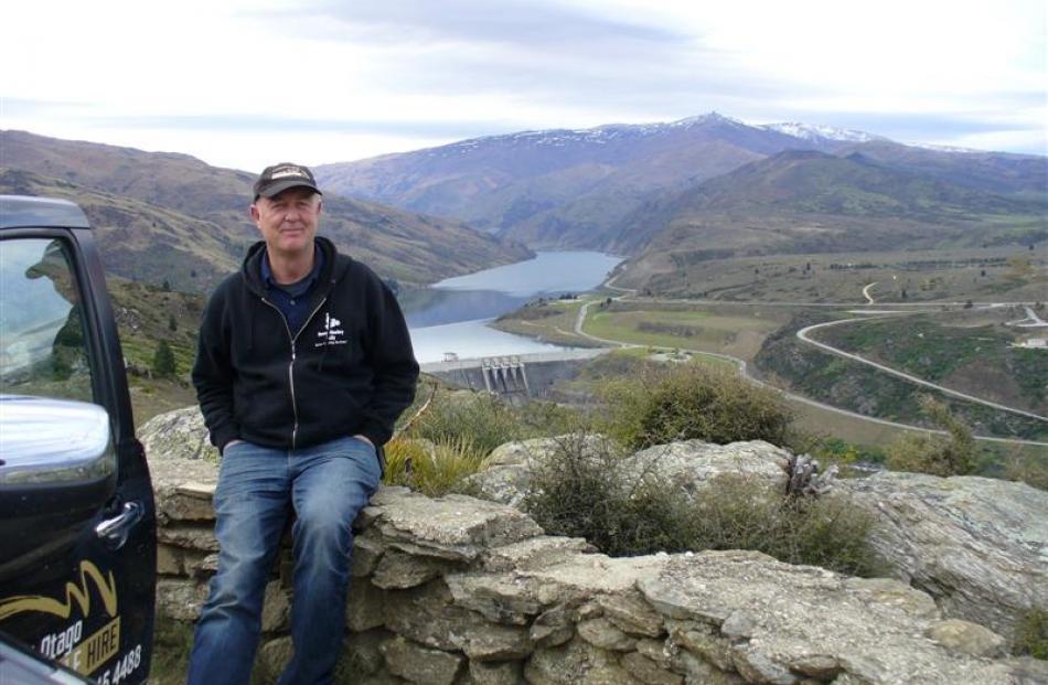 Dave Moreton above the Clyde dam.