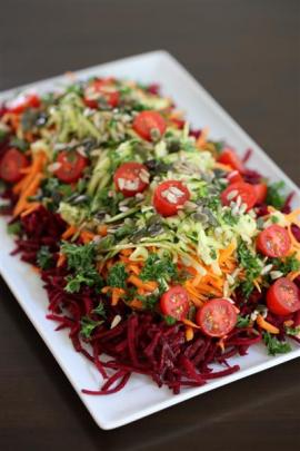 Rainbow power salad.