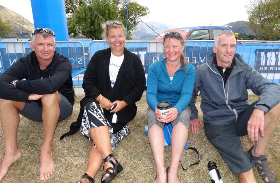 Kris and Donna Milne, of Invercargill, and Karen and Mark Hodgkinson, of Dunedin.