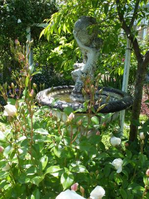 Bev and Paul Ashley marked their 25th wedding anniversary by buying themselves this fountain.