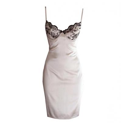 Natalie Begg silk satin slip, $198 available from smittenkitten.co.nz