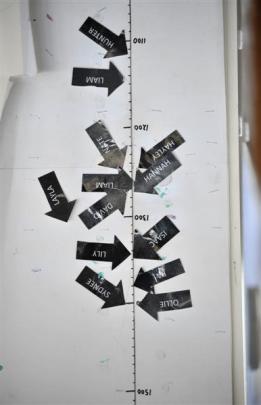 Small beginnings on the growth chart.