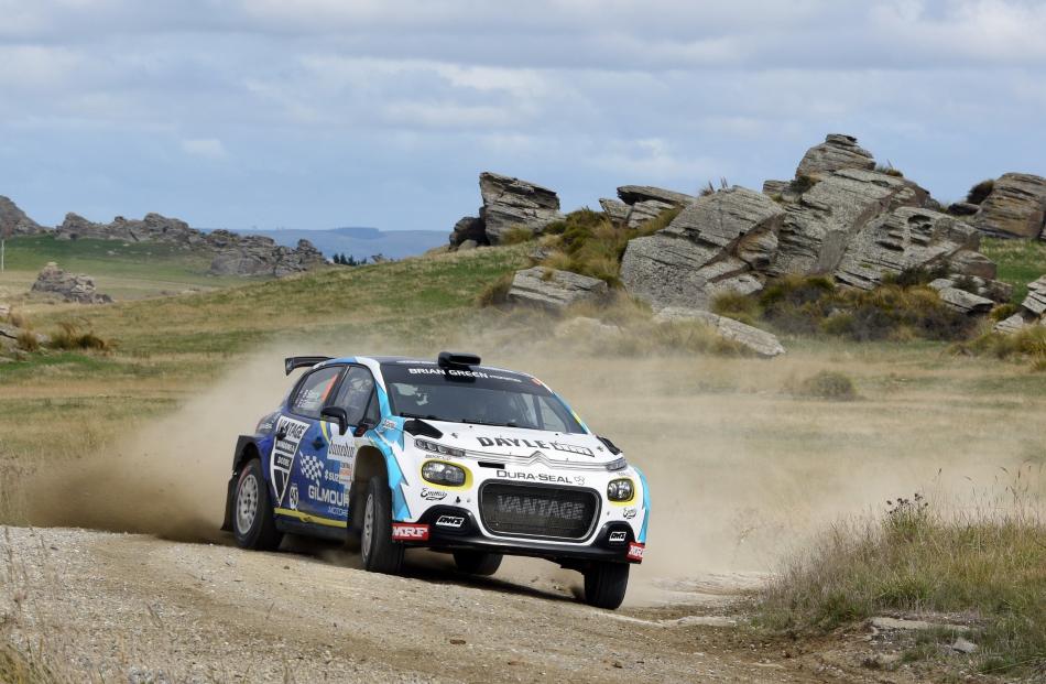 Problems on two stages cost Emma Gilmour (Citroen C3) a clear podium chance, but she still...