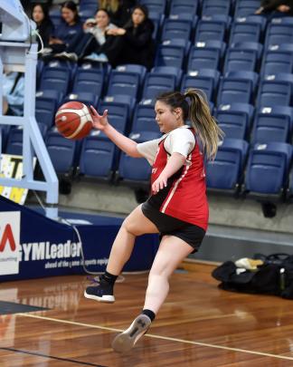 Celeste Newsome, for Canterbury, dictates play against Wellington.