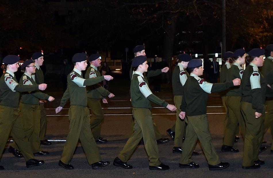 The parade of NZDF personnel.