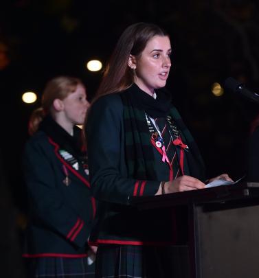 Kaikorai Valley College head students Amy Hitchcox (right) and McKenzie Dinnissen, both 17,...